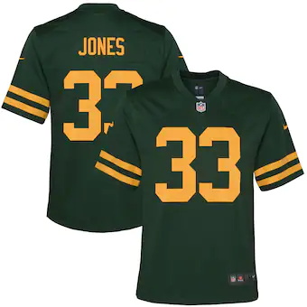 youth nike aaron jones green green bay packers alternate ga